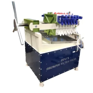 Manual Filter Press – 7 Plate | Cold Press Oil Filtration | 30 Ltr/Hr | Food Grade